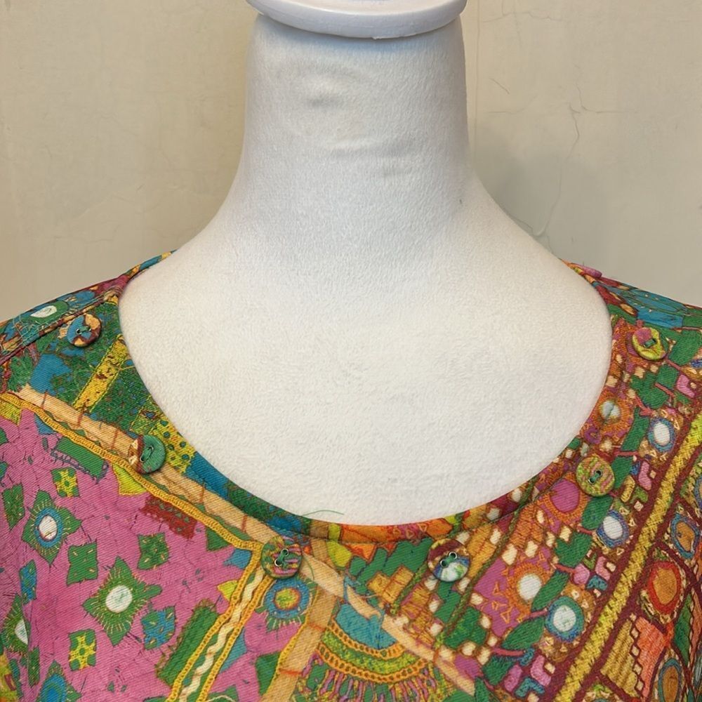 Multiples Vibrant Multicolored Patterned Long Sle… - image 3